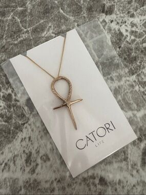 Catorilife ankh 30 bronze necklace